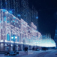 Светодиодная гирлянда Ardecoled ARD-STRING-CLASSIC-10000-CLEAR-100LED-FLASH BLUE 025788