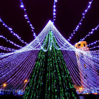 Светодиодная гирлянда Ardecoled ARD-STRING-CLASSIC-10000-BLACK-100LED-FLASH BLUE 025803