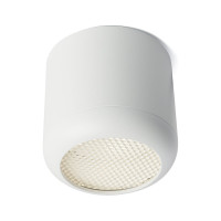 Потолочный светильник FERON HL365 Barrel ECHO 12W, 230V, GX53, белый, с антибликовой сеточкой 48401