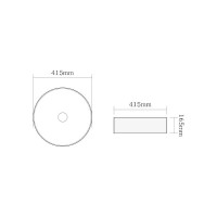 Керамическая раковина Santi Line черная матовая накладная SL-1057MB