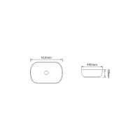 Керамическая раковина Santi Line накладная SL-1091