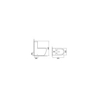 Напольный безободковый унитаз Santi Line сиденье микролифт, арматура GEBERIT SL-5011