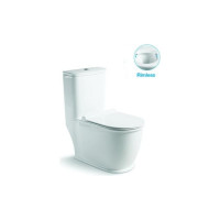 Напольный безободковый унитаз Santi Line сиденье микролифт, арматура GEBERIT SL-5019