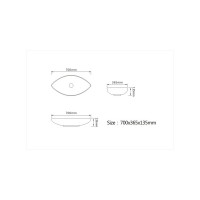 Керамическая накладная раковина Santi Line SL-1078