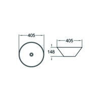 Керамическая накладная раковина Santi Line SL-1042