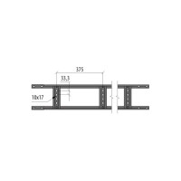 Лестничный лоток Система КМ 50x100x1,2 L3000 мм Быстрый монтаж LLS50-100-1.2-3000