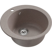 Мойка MIXLINE ml-gm13 круглая, песочная (302), 495мм (глуб. чаши 200) new 551888