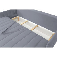 Диван-кровать Мебельград Пекин стандарт, мора серый, вариант 1 53538_1