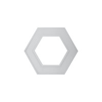 Подвесной светильник LED ЭРА Geometria Hexagon SPO123W40K045 45Вт, 4000K 2500Лм, IP40, 600х80, белый, драйвер Б0058880