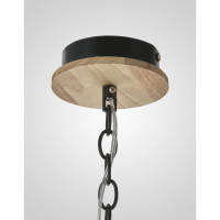 Подвесная люстра Мелодия Света PL6238-3 BK+Wood 000060427