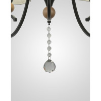 Подвесная люстра Мелодия Света PL6238-5 BK+Wood 000060428