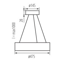 Потолочный светильник KANLUX jasmin c 370-g/o 36500
