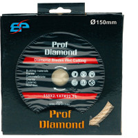 Диск алмазный TORGWIN отрезной сплошной по керамике 150x22.2/7x2.1мм Prof Diamond All-over Segmented Standart Ceramic S13732