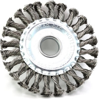 Щетка дисковая жгутовая 125x13x22.2 мм, ворс нержавеющая сталь 0.50 EuroBrush aisi 316 13-048 EB-DSS4.316