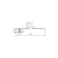 Замок MF LOCK.318.L140.CR, реечный, хром 4701v