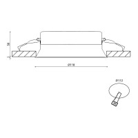 Потолочный светильник DesignLed wl черный 15вт, 3000 BQ009115-BL-WW