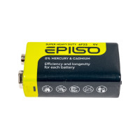 Солевой элемент питания Epilso (угольно-цинковый) 6f22/9v крона 1 shrink EPB-6F22-1S