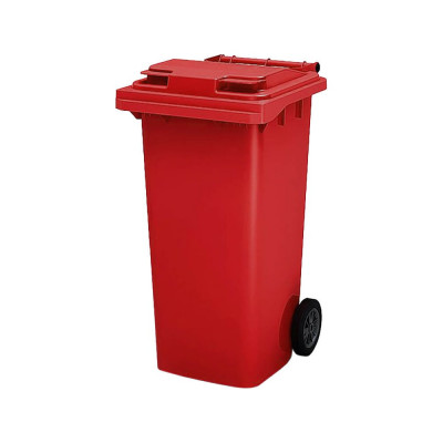 HONEYCOMB Мусорный контейнер 120 л. с крышкой, красный M-27.C29.40