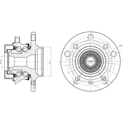 Передняя ступица для автомобиля bmw 1 (f20) (11-)/3 (f30) (11-) xdrive TRIALLI MR 2643