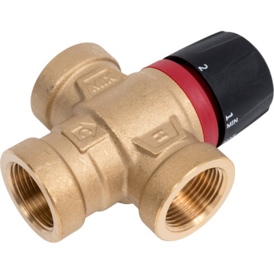 Термостатический смесительный клапан для систем отопления и гвс ROMMER 3/4" вр 20-43с kv 1,6 (боковое смешивание) RG0092NU9FV18R