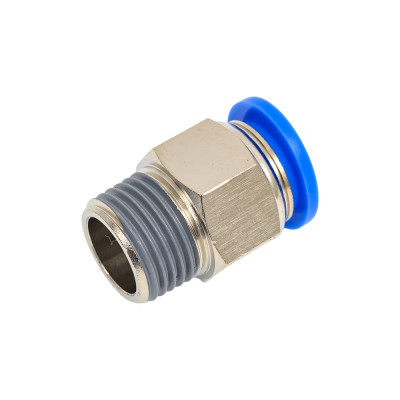 Фитинг цанговый прямой с наружной резьбой M1/2" для трубки с наружным диаметром 16 мм PC 16-R04 SHPI PC 16-04