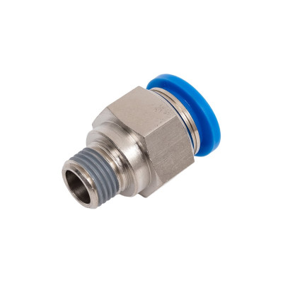 Фитинг цанговый прямой с наружной резьбой M1/4" для трубки с наружным диаметром 14 мм PC 14-R02 SHPI PC 14-02