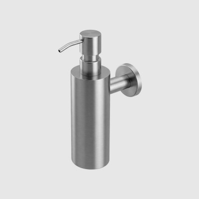 Диспенсер для мыла с кнопкой Nofer INOX матовый 255 мл. нерж. сталь 03047.S