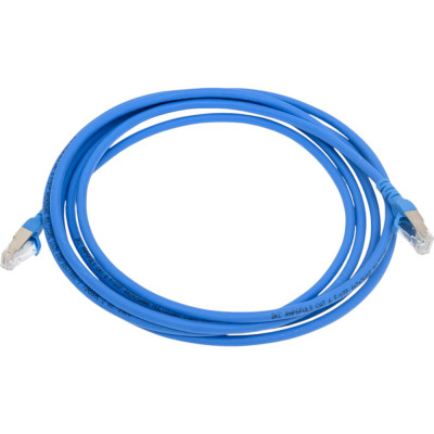 Экранированный патч-корд DKC cat6 f/utp 4x2, lszh, синий, 3.0м RN6FU4530BL