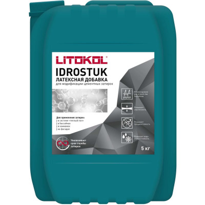 Латексная добавка для затирки LITOKOL IDROSTUK 5 кг 112020007