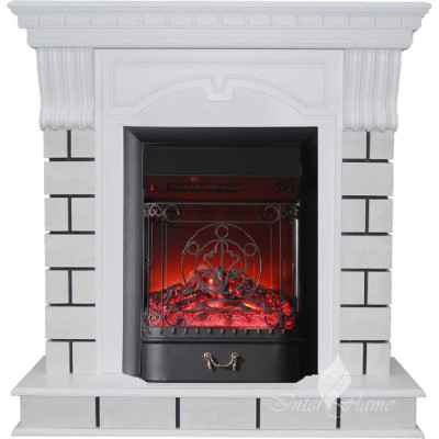 Каминокомплект InterFlame Беларусь Бэлси Фобос Люкс Fobos Bl белый