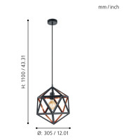 Подвесной светильник EGLO Промо embleton 1 43348