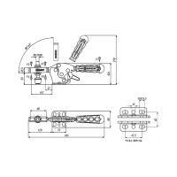 Горизонтальный прижим KUKAMET до 510 кг 111-5-L