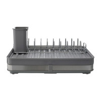 Сушилка для посуды Smart Solutions Atle раздвижная большая, серая SS000012