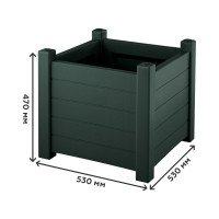 Кашпо Еврогрядка монро темно-зеленый EG-M-GREEN
