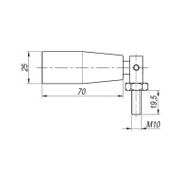 Конусная откидная ручка EMES PDKK7010