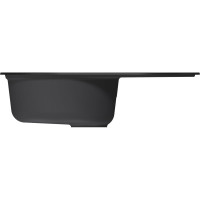 Мойкa MIXLINE ML-GM16 овальная с крылом, ультра-черная 344, 730x460x180 мм newх 551934
