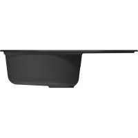 Мойкa MIXLINE ML-GM16 овальная с крылом, черная 308, 730x460x180 мм newх 551926
