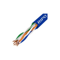 Сетевой кабель Ripo Utp 4 cat6 23awg cu plus, 305м.,fluke test (ксвпв -кат.6 4x2xplus) синий 001-112010
