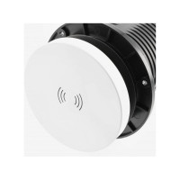 Врезной вертикальный удлинитель GTV camino, 2xschuko, 1xusb-a/5v, 1xtype-c/5v, беспроводная зарядка 10w, ночник, вилка провод 1,5м, черный AE-BPW2sCAM-10
