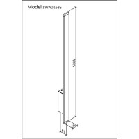 Настенный светильник DesignLed черный 20вт 3000к LW-A0168S-BL-WW