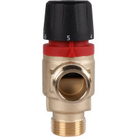 Термостатический смесительный клапан для систем отопления и гвс ROMMER 3/4" нр 35-60с kv 1,6 (боковое смешивание) RG0092NU9FV193