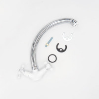 Смеситель для кухни ARCO DA VELLA маховик крест, металл, белый/хром А4515WT-CH 14071