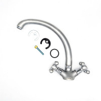 Смеситель для кухни ARCO DA VELLA маховик крест, металл, матовый А4515М 04883