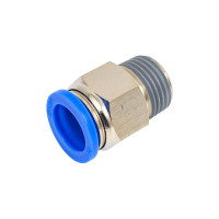 Фитинг цанговый прямой с наружной резьбой M1/2" для трубки с наружным диаметром 16 мм PC 16-R04 SHPI PC 16-04