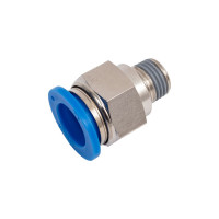 Фитинг цанговый прямой с наружной резьбой M1/4" для трубки с наружным диаметром 14 мм PC 14-R02 SHPI PC 14-02