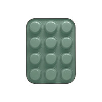 Форма для 12 маффинов GUARDINI Bon Ton зеленая, 35x27 см 74912PAGBHEE