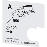 Шкала TDM ELECTRIC ш72 1600/5а-1.5, для а72 х/5а SQ1102-2083