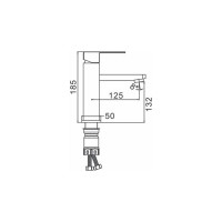 Смеситель для раковины EKKO, синий E1082-23