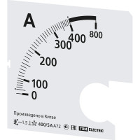 Шкала TDM ELECTRIC ш72 400/5а-1.5, для а72 х/5а SQ1102-2060