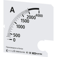 Шкала TDM ELECTRIC ш96 2000/5а-1.5, для а96 х/5а SQ1102-2026